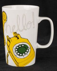 Starbucks Telephone Tall Latte Coffee Mug 16oz